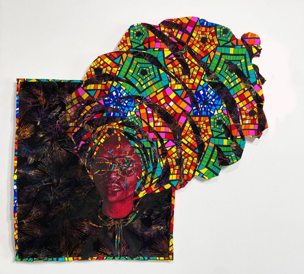 Cloth artwork by Njeri Kinuthia